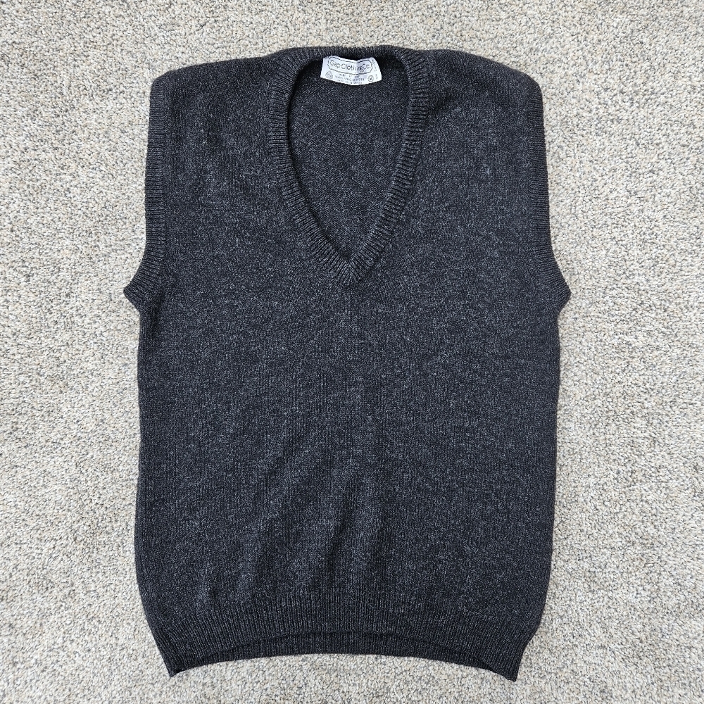GAP Dark Gray V-Neck Sweater Vest